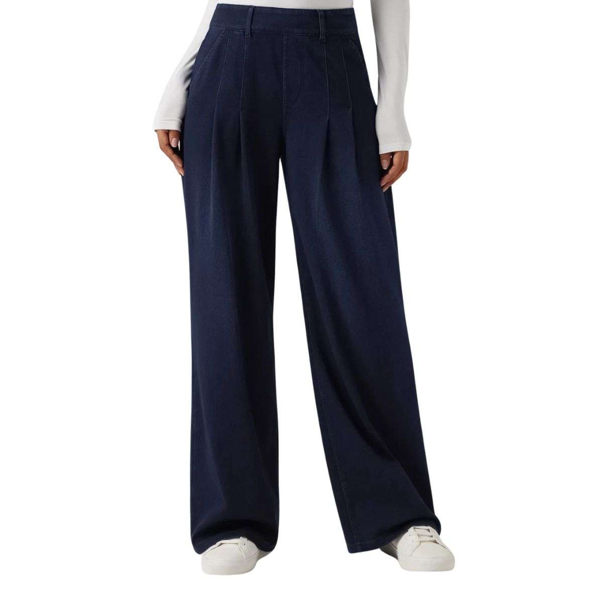 Mid Rise Wide Leg Casual Jeans