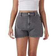 High Waist 3-Inch Zip Denim Shorts