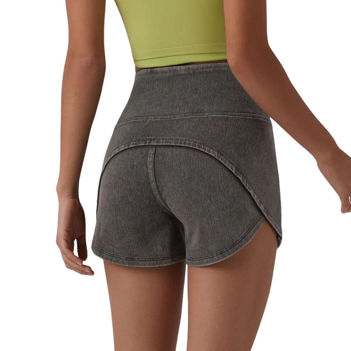 High Waisted Tummy Control Denim Shorts