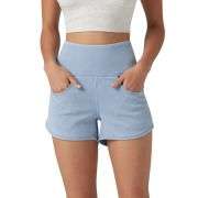 High Waisted Tummy Control Denim Shorts