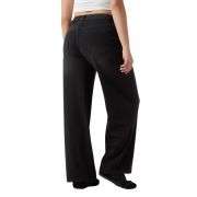 Mid Rise Wide Leg Casual Jeans