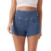 High Waisted Tummy Control Denim Shorts