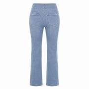Vintage Washed High Waist Straight Leg Jeans
