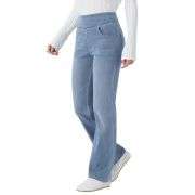 Vintage Washed High Waist Straight Leg Jeans