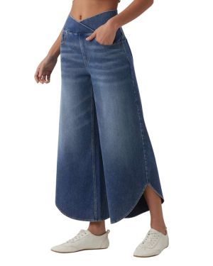 Crossover Mid Rise Baggy Jeans