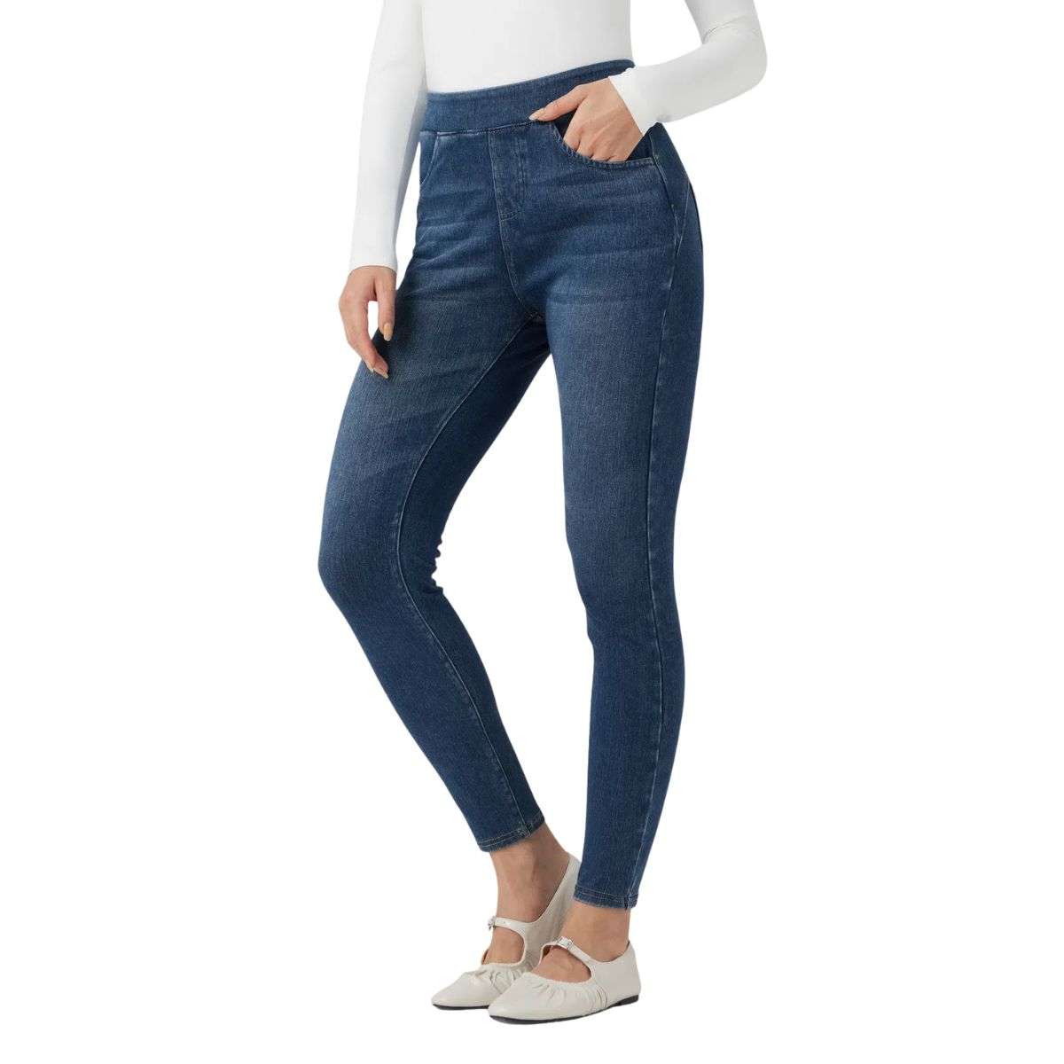 High Waist Stretch Skinny Jeans