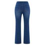 Vintage Washed High Waist Straight Leg Jeans