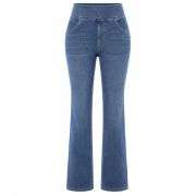 Vintage Washed High Waist Straight Leg Jeans