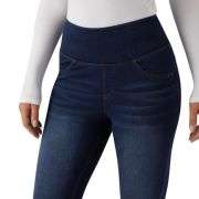 High Waisted Butt Lifting Denim Casual Leggings with Pockets