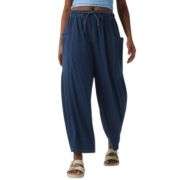 Soft Stretch Lyocell Drawstring Wide Leg Jeans