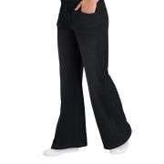 Women High Waist Wide Leg Whisker Spray Wash High Stretch Denim Pants