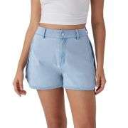 High Waist 3-Inch Zip Denim Shorts