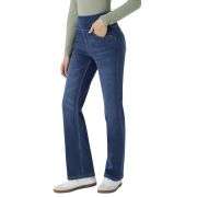 Vintage Washed High Waist Straight Leg Jeans