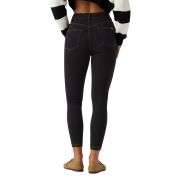High Waisted Stretch Denim Leggings with Pockets
