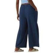 Soft Stretch Lyocell Drawstring Wide Leg Jeans