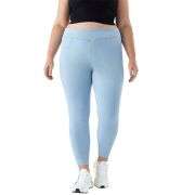 Plus Size Women High Waist Butt Lifting Dual Pockets Denim Yoga Pants