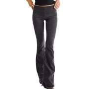 Mid Rise Tummy Control Stretch Flare Casual Jeans