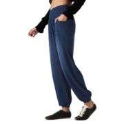 Crossover Waist Tummy Control Denim Jogger Pants