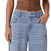 High Waist Relaxed Fit Embroidered Jeans