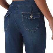 Low Rise Double Button Flare Jeans