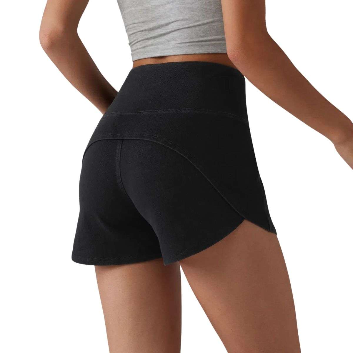 High Waisted Tummy Control Denim Shorts