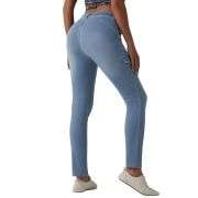 Mid Rise Skinny Cargo Jeans