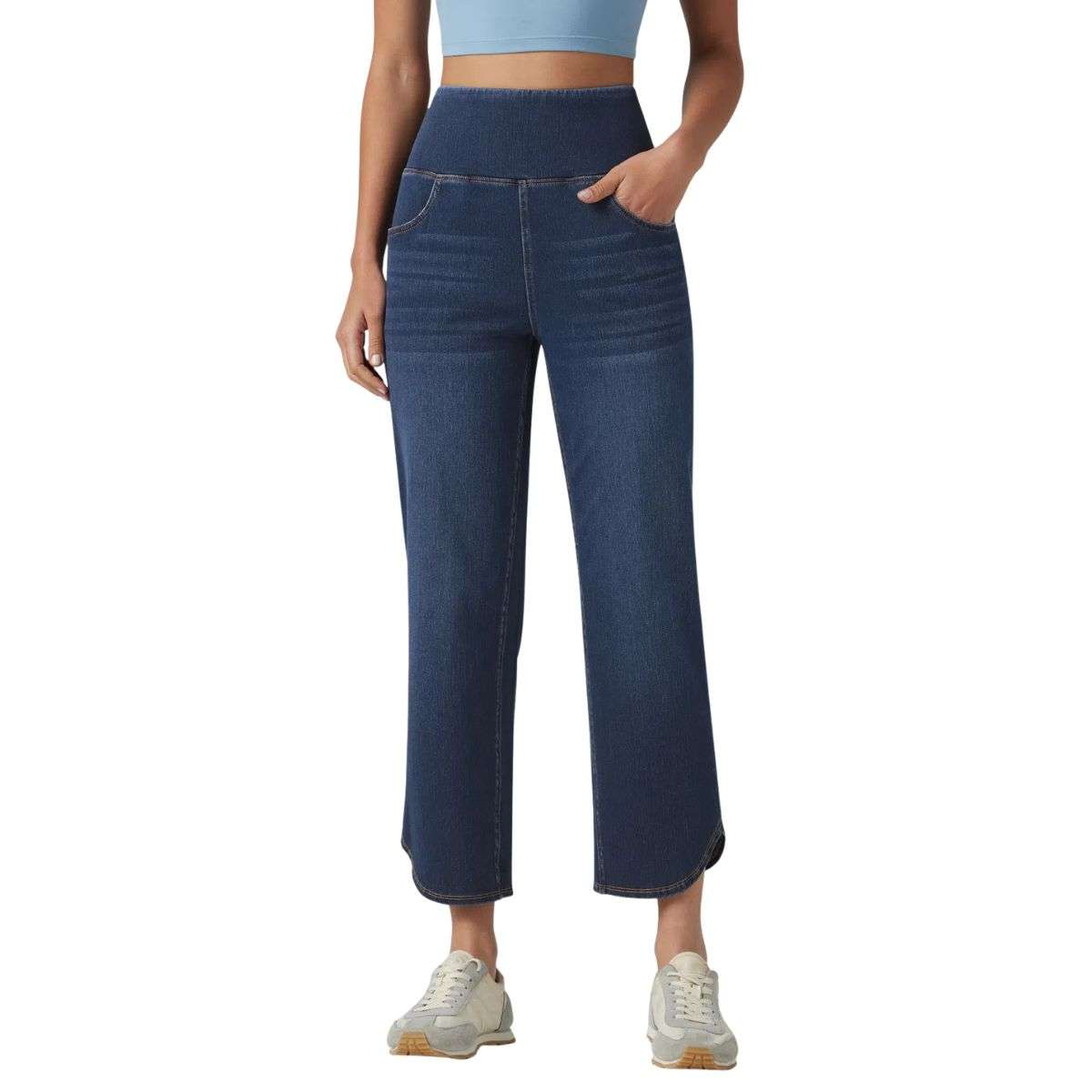 High Waisted Skinny 7/8 Jeans