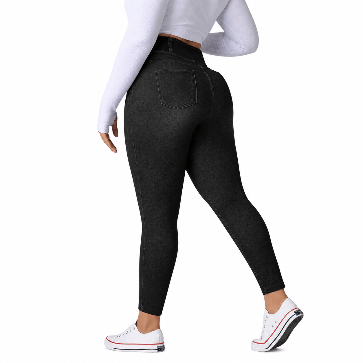 High Waist Tummy Control Slimming Stretch Plus Size Women’s Jeans