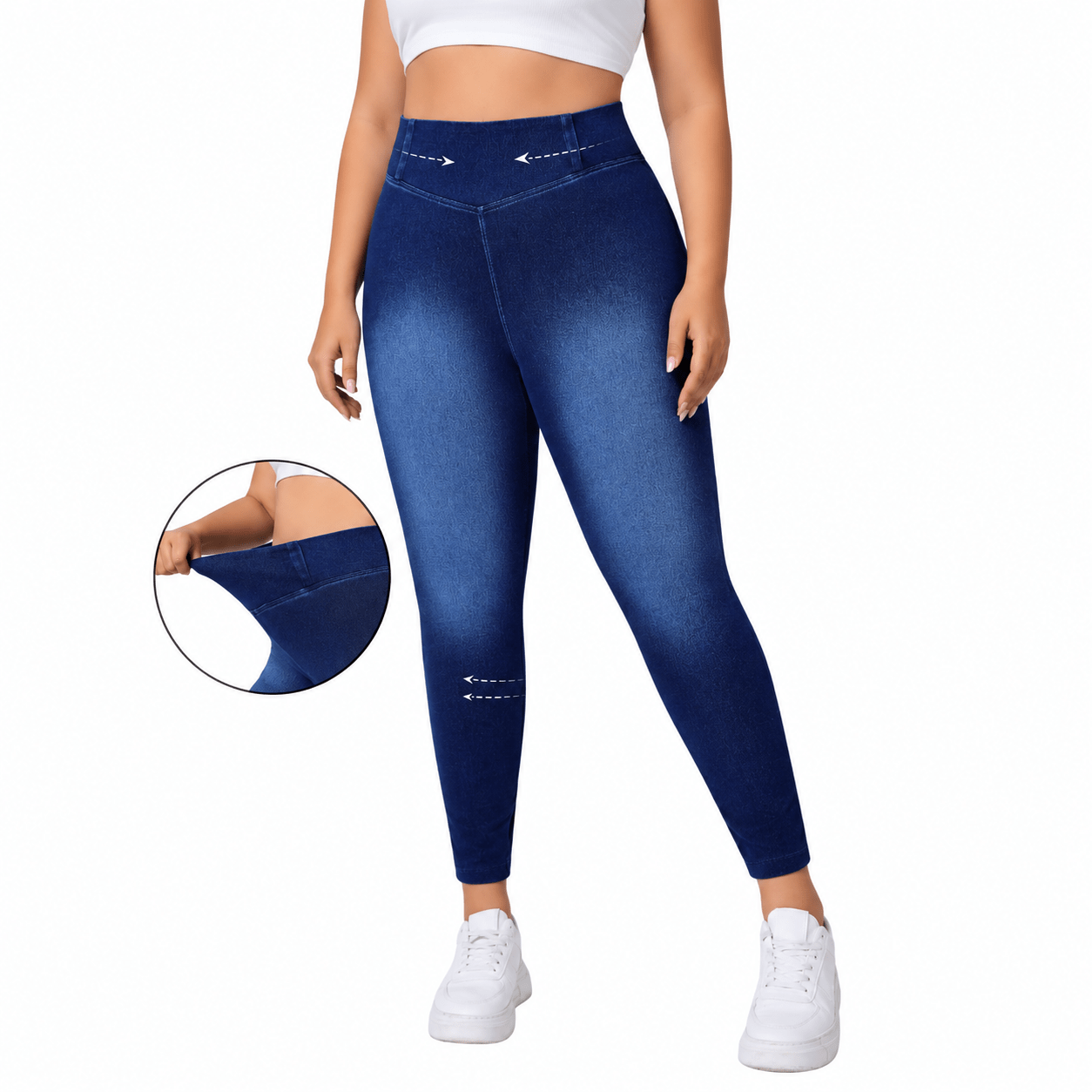 High Waist Tummy Control Slimming Stretch Plus Size Women’s Jeans