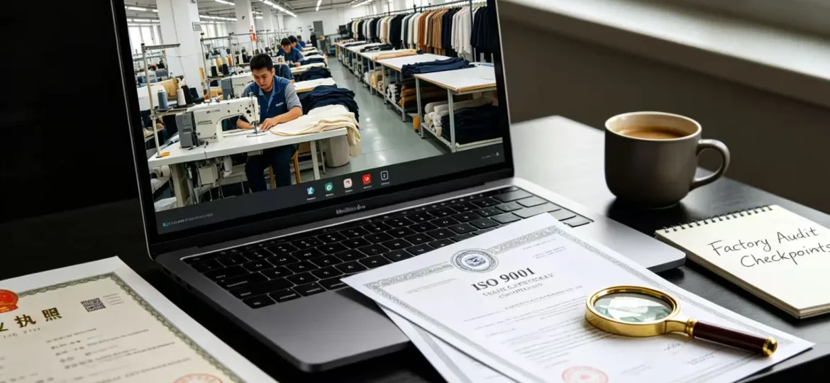 Clothing factory verification for legitimate apparel manufacturing