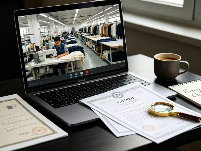 Clothing factory verification for legitimate apparel manufacturing