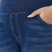 High Waist Stretch Wide Leg Denim Jeans