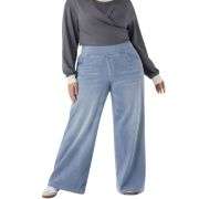 High Waist Stretch Wide Leg Denim Jeans