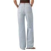 High Rise Ripped Relaxed Straight Leg Jeans