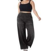 High Waist Stretch Wide Leg Denim Jeans