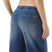 Low Rise Washed Drawstring Casual Baggy Wide Leg Jeans