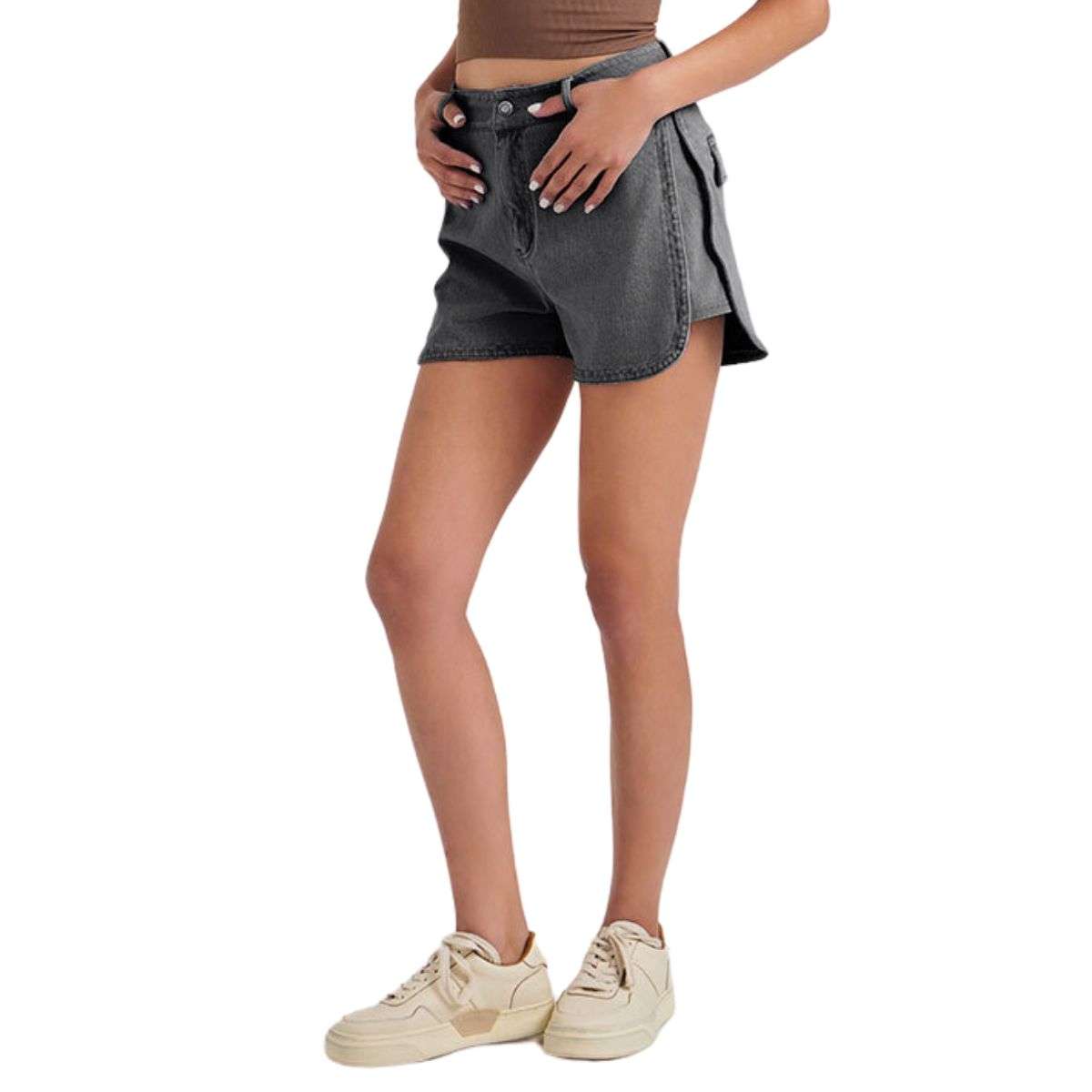 High Waisted Stretchy Slimming Denim Casual Shorts