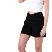 High Waist Stretch Denim Shorts
