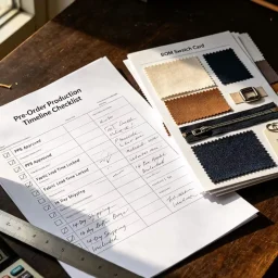 Fabric lead time and raw material planning for apparel pre-orders