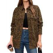 Women’s Leopard Print Denim Jacket