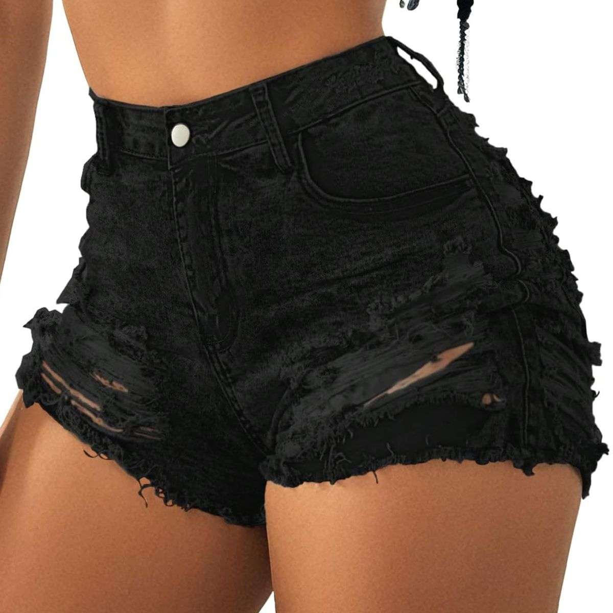 Women’s Sexy Ripped Denim Shorts