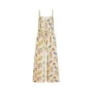 Women’s Bow Detail Adjustable Strap Denim Bib Overalls