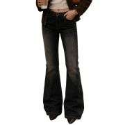 Women’s Mid Rise Embroidered Vintage Flare Jeans