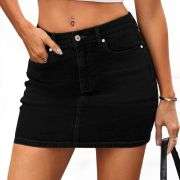 Women’s Y2K Low Rise Denim Mini Skirt