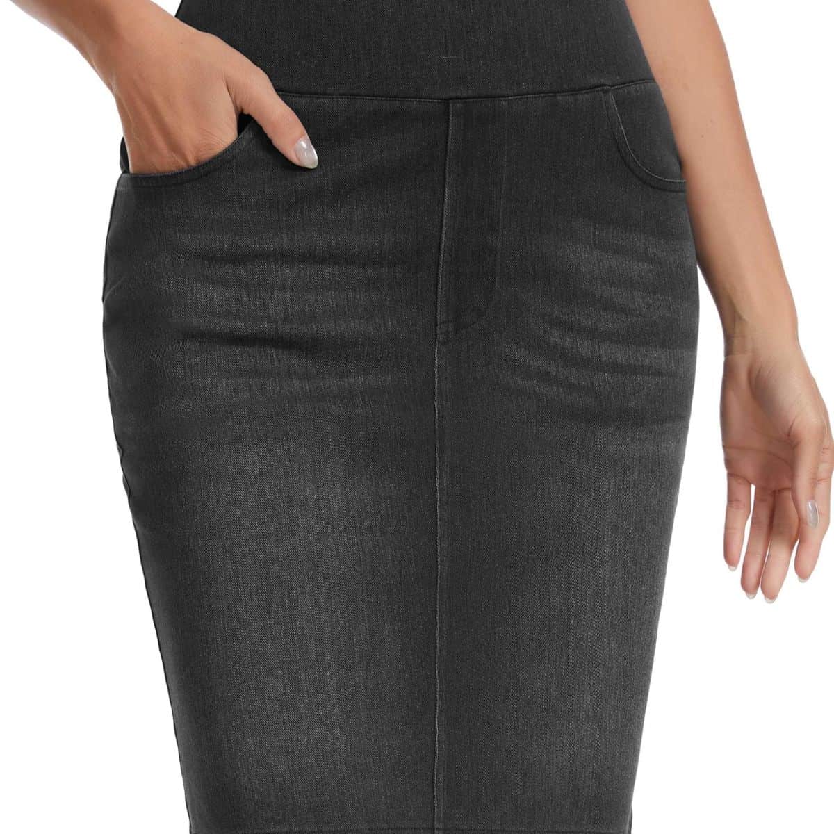 Women’s High Waisted Slim Fit Bodycon Denim Skirt