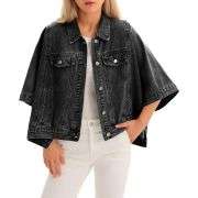 Women’s Loose Cropped Denim Jacket