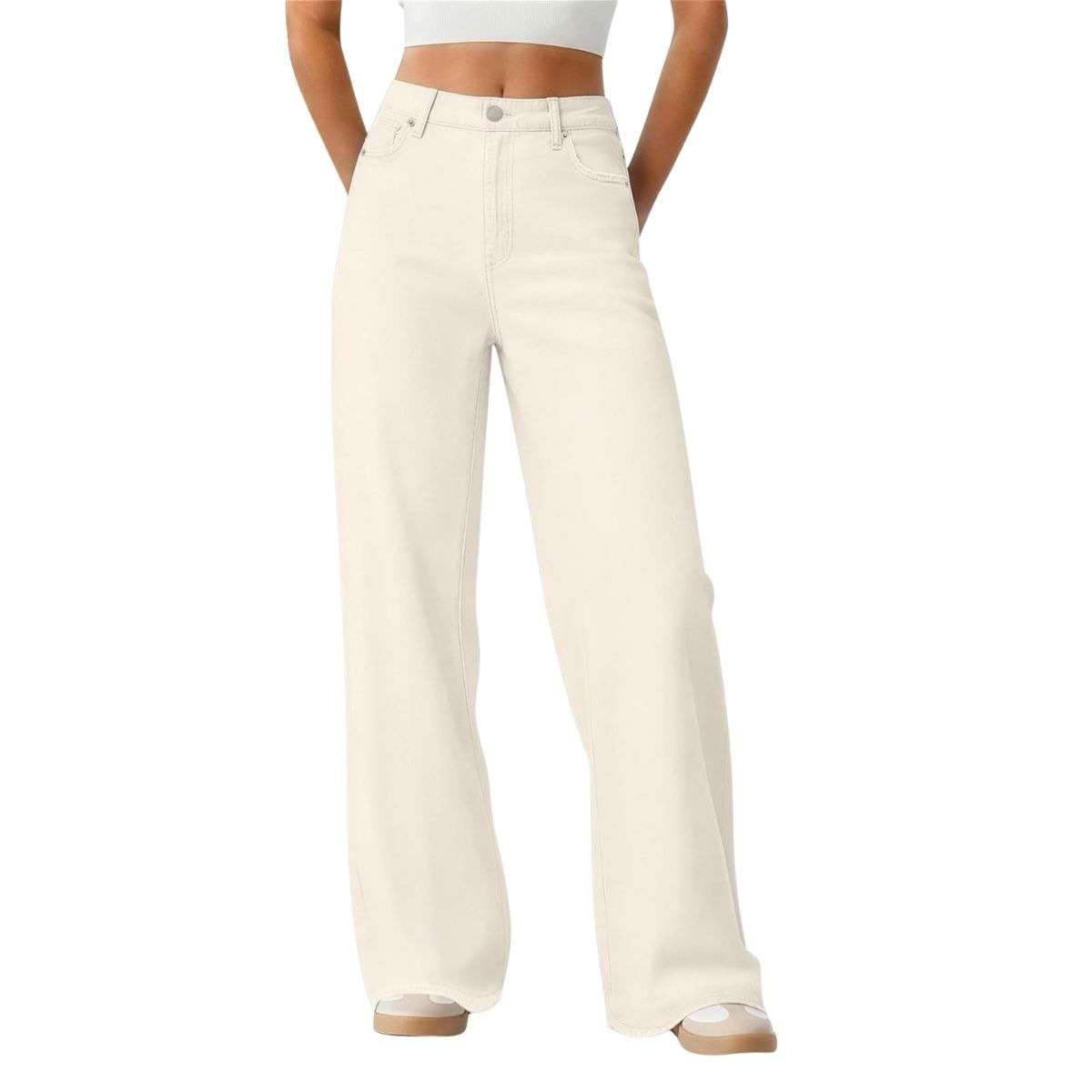 Women’s High Rise Loose Straight Wide Leg Jeans