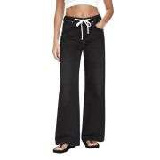 Women’s Trendy Drawstring Waist Loose Fit Jeans