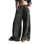 Women’s Y2K Boho Loose Wide Leg Jeans