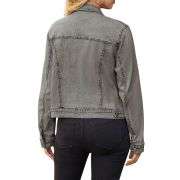 Women’s Slim Fit Button Front Western Denim Jacket